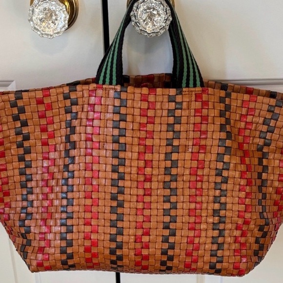 Clare V Handbags - Clare V Woven Leather Bateau Tote Bag